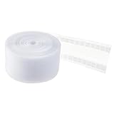 BENECREAT 25 m/27 Yard Wellenvorhangband, Weißes Vorhangband Aus Nylon, Transparentes Gardinenfaltenband Zum Anbringen & Fixieren von Vorhängen, 80