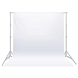NEEWER 10 x 20FT / 3 x 6M PRO Fotostudio 100% reiner Polyester faltbarer Hintergrund Hintergrundbild für Fotografie, Video und Fernsehen (nur Hintergrund), Weiß