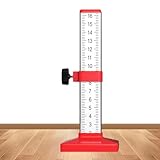 Fliesenverlegelineal – Lineal für gleichmäßige Höhe | spezielles Lineal zum Verlegen von Fliesen mit transparenter doppelseitiger Skala | horizontales Nivellierlineal für F