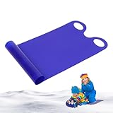Roll Up Sled - Tragbarer Schneeschlitten Für Kinder Und Erwachsene | Leichtes Roll -up -Schnee Slider | Langlebiger Plastik Schneeschlag Für Winterspaß | Leichtes Geschwindigkeitsschlitten Von Snowb