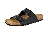 Lico Herren Bioline Man Pantoletten, Schwarz, 42 EU