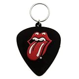 Rolling Stones - Plectrum, Schlüsselanhänger Aus Gummi, Mehrfarbig 4.5 X 6 C