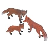 COSMEVIVI 9 STK Wilde Tierfigur Realistisches Fuchsmodell Wildfuchsfigur Fuchs Tierspielzeug Lernspielzeug Für Kinder Fuchs-spielzeugfiguren Fuchs Figur Spielzeug Kinderspielzeug Tierfig