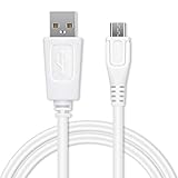 CELLONIC USB Kabel 1m kompatibel mit Samsung Galaxy Tab 3 8.0/3 10/4 7/4 8/4 10 / A 7 / A 10 / E 9.6 / Galaxy Note 8.0 Tablet Ladekabel Micro USB auf USB A 2.0 Datenkabel 1A weiß PVC