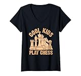Damen Lustiges Brettspiel für Kinder T-Shirt mit V