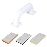 HELPMATE Profi Fliesenverlege- und Verputzset 3 in 1 mit austauschbarem Griff - Effizientes Reinigen und Glätten von Fliesen und Putz - Inklusive Fliesenwaschbrett, Reibebrett und Schwammauflag