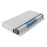 Novilla Matratze 80x200 cm Federkernmatratze Härtegrad H3 Öko-Tex Zertifiziert 7 Zonen Taschenfederkern mit Komfortschaum und Atmungsaktiv Bezug Matratzen Höhe 20