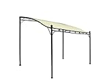 DEGAMO Anbaupavillon Mantova 300x250cm, Stahlgestell schwarz + Dach wasserdicht E