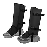 Azarxis Schlangen Gamaschen, Verdickter Beinschutz, Wasserdichter Schlangenschutz für Männer und Frauen, verstellbare Größe (Schwarz)