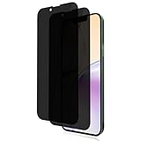 Carantee Sichtschutz für Panzerglas für iPhone 14/13/13 Pro Schutzfolie Matt, 2 Stück Anti-Spähen Privatsphäre Panzer Schutz Glas für iPhone 14 Folie, Ultra-Haltbare 9H Härte für 13 Pro Display