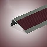 Treppenkantenprofil Treppenprofil L-Form PVC Treppenkantenprofil PVC 50x25mm Vinyl-Anti-Rutsch-Treppenkante Freischnitt AntiRutsch Streifen Für Treppen/Boden/Stufen, Treppenkanten ( Color : Purple , S