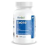 Vegane Coenzym Q10 120 Kapseln 100 mg je Tagesdosis, hochwertiges CoQ10, ohne Zusatzstoffe - 4 Monate Versorgung