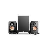 Teufel Ultima 25 AKTIV Club Edition 2.1 Soundsystem mit kabellosem Subwoofer - Aktive Regallautsprecher mit Bluetooth und integriertem AV-Receiver, Dolby Audio, DAB+, HDMI ARC CEC - schw