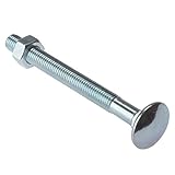 Bulk Hardware bh04897 Schlossschraube & Mutter ZP M10 x 100 mm, Set 10 Stück