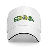 QNBUFOY Modische und Trendige StileMit brasilianischen Mützen Stuff Vintage Ayrton Brasilien Snapback Cap Männer Frauen Outdoor All Seasons Reise Geschenkgeschenk