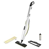 Kärcher Dampfreiniger SC 3 Upright EasyFix, Aufheizzeit: 0,5 min., Flächenleistung: ca. 60 m², Tank: 0,5 l, Heizleistung: 1.600 W, mit Bodendüse, Bodentuch, Teppichgleiter, Entkalkungsk