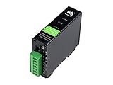 RS232/485/422 zu RJ45 Ethernet Konverter, TCP/IP zu Seriell, Modbus Gateway, Industrieller Isolierter RS232/485/422 Serieller Server für Schienenmontage mit POE Funk