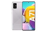 Samsung Galaxy A71 Android Smartphone ohne Vertrag, 4 Kameras, 4.500 mAh Akku, Schnellladen, 6,7 Zoll Super AMOLED Display, 128 GB/6 GB RAM, Dual SIM, Handy in silber, deutsche V