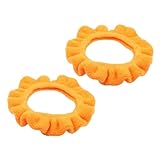 IMIKEYA 2 Stück Toilleten Sitz Unterlage WC-Sitzabdeckung für Kleinkinder Pads toilettensitz Haushaltstoilettensitzpolster dickerer Toilettensitzbezug Acryl Orang