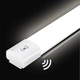 IEGLED Feuchtraumlampe mit Bewegungsmelder 90CM, 30W 3300LM Lampe mit Bewegungsmelder Innen mit 4000K Neutralweiß, IP65 Wasserfest LED Feuchtraumleuchte mit Bewegungsmelder, LED Röhre W