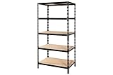 Callidus Baumarkt Schwerlastregal | ✓ 179x90x60cm I schwarz | ✓ 90 cm breit | ✓ Metallregal Lagerregal Kellerregal Steckregal (schwarz, 179 x 90 x 60 cm)