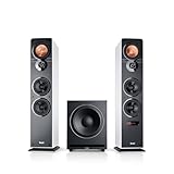 Teufel Ultima 40 Aktiv Club Edition - Kraftvolles 2.1 Lautsprecher-System mit Mächtiger Subwoofer, Bluetooth, Dolby Audio, HDMI ARC CEC, 3-Wege-Standlautsprechern - weiß