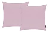 Magma Heimtex Fino Kissenhülle ca. 50 x 50 cm Farbe 53 altrose (2er Set) …