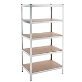 RILOOP Lagerregal Steckregal Werkstattregal 180x90x60cm Kellerregal Schwerlastreg