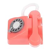 CHICAMPERA Miniatur -Vintage -Telefon Miniaturtelefon für Dollhouse Vintage Telefon mit Wählscheibe Telefonmodell Telefonparty-Dekorationen Puppenhaus -Telefon Miniatur-Retro-Telefon R