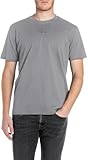 Replay Herren T-Shirt Kurzarm Basic, Grau (Lead Grey), L