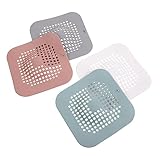 HOLIDYOYO 4Stücke Bodenabflussabdeckung Wasserdichter Abflussfilter Für Waschbecken Schützt Haaren Und Abfällen Langlebig Und G