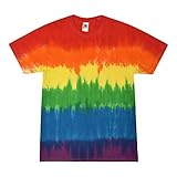 Colortone Unisex Batik T-Shirt 'Swirl' | Batik Shirt S - 5XL mit verschiedenen Mustern | Flower Power Kleidung Damen Herren aus Baumwolle | Handgefärbtes Batik Design | Pride, 3XL