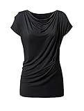 CURARE Damen Wasserfall Shirt, Black, M