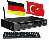Türkische TV Sat Receiver MEDIAART-4 WLAN programmiert Deutsche Türkische Senderliste HD 2xUSB YouTube Full HDTV Scart Camping R
