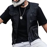 Jubilofex Riding Jacket – Protective Motor Vest, City Biker Gear | Ventilated Construction Vest for Men, Outfit for Road Trips, Commuting, Motorcycle Touring, T
