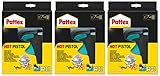Pattex Heißklebepistole Hotmelt, garantiert zügigen Klebstoff-Auftrag & hohe Schmelzleistung, für punktgenaues Auftragen ohne Nachtropfen, 3 Starter Sets jeweils 1 Heißklebepistole & 6 Kleb