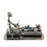 Steelman24 I Schraubenmännchen Psychologe I Made in Germany I Handarbeit I Geschenkidee I Stahlfigur I Metallfigur I M
