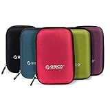 ORICO Festplattentasche 2,5 Zoll HDD SSD Case mit Innengröße 140x90x25mm zum Organisieren von 2,5'' Festplatten und Computer-Zubehör,Mehrere Farben(PHD-25)
