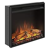 TAGU PowerFlame Elektrokamin, 1500W Heizleistung, 7-Tage-Programmierbare Heizung, Digitaler Thermostat, Fernbedienung (Elektrokamin)