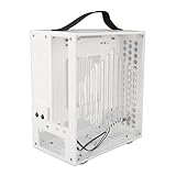 SUNGOOYUE ITX -Computerbox Im Miniatur -PC für Transparentes PC Panoramabläufe für Motherboard Motherboard ITX Luft für Häusliche Unterhaltung (White)