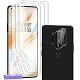 Zerrshoo Schutzfolie für OnePlus 8 Pro Weich TPU Folie 3 Stück und OnePlus 8 Pro Kameraschutz Panzer Schutz Glas 2 Stück, für OnePlus 8 Pro Displayschutz - HD Vollständige Abdeckung