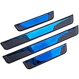 IUKTHHJOR Edelstahl Türschwellenschutz für Opel Corsa F (Facelift 2023) 2023-2024, Selbstklebend Kratzfest 4 Auto​Stück Schwellerschutz,D/B