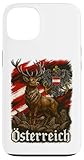 Österreich T Shirt Adler Hirsch Fahne Wappen Herren Damen Hülle für iPhone 13