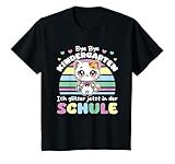 Bye Bye Kindergarten ich Glitzer jetzt in der Schule Katze T-S