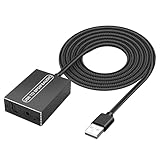 XMSJSIY USB auf optische SPDIF Toslink 3.5mm Jack Audio Adapter Konverter für TV, PS5, PS4, PC, Laptop, Smartphone auf Sound Box Verstärker -1.2M/3.9FT
