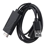 Okeeyseda USB Buchse auf Stecker HDTV Adapterkabel Fuer 7 / 7plus / 6s 6