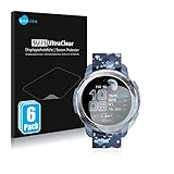 Savvies 6x Schutzfolie kompatibel mit Honor Watch GS Pro Displayschutz-Folie Ultra-Transp