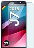 moex ShockProtect Panzer Schutz Glas für Samsung Galaxy J7 (2016) Schutzfolie 9H Härte, Panzerfolie kratzfest und bruchsicher, HD Displayschutzfolie Ultra-Klar, Schutzglas Folie, 2x Stück