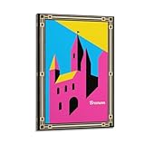 XKUGA Retro-Reiseposter, deutsches Bremen-Wahrzeichen-Poster, dekoratives Gemälde, Leinwand, Wandposter und Kunstdruck, moderne Familienschlafzimmer-Dekoration, Poster, 30 x 45