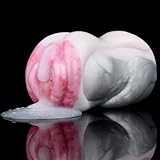 Yasexx Tier Masturbator Simulation Tier Vagina Delfin Penis Masturbator Zweikanal Realistischer Masturbator Fantasie Sex Spielzeug MäNner Masturbation Sex Spielzeug(c)